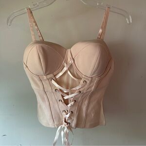 Entry corset bustier crop tank top S